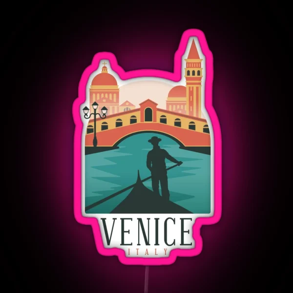 Venice Italy RGB Neon Sign