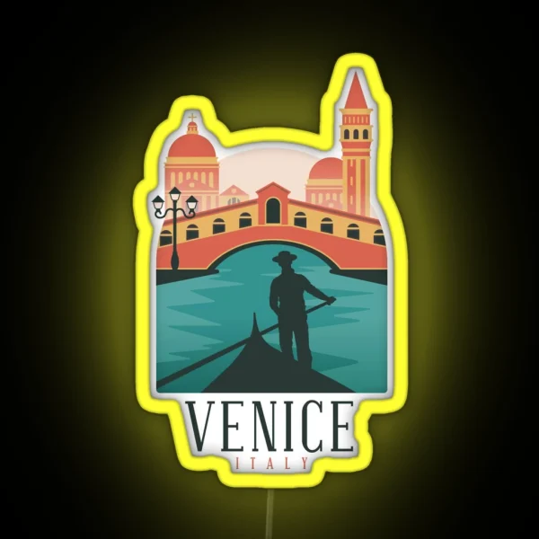 Venice Italy RGB Neon Sign