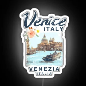 Venice Italy Venezia Italia Vintage Travel RGB Neon Sign