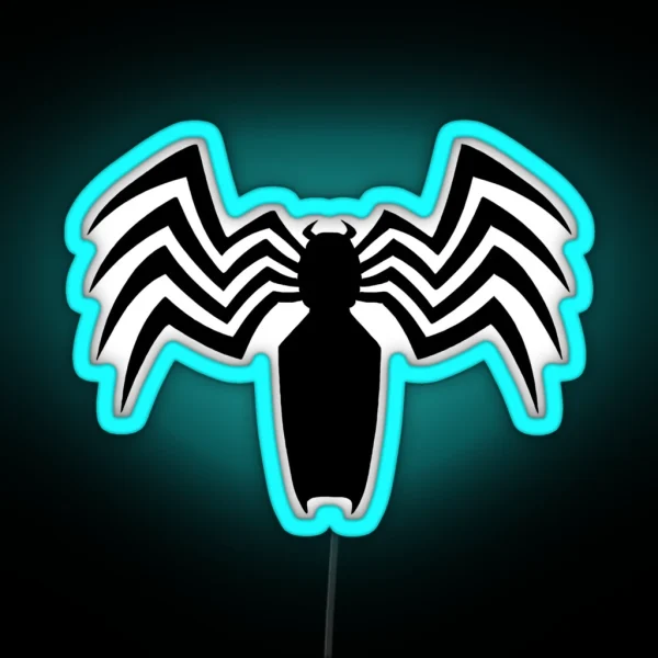 Venom Spider Logo RGB Neon Sign