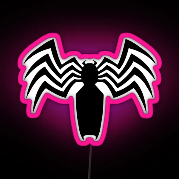 Venom Spider Logo RGB Neon Sign