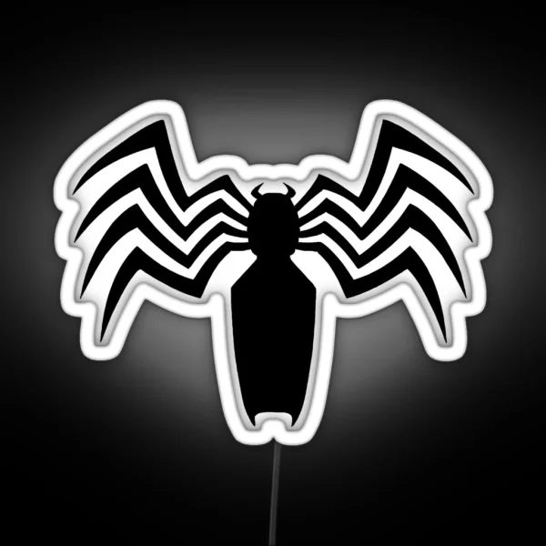 Venom Spider Logo RGB Neon Sign