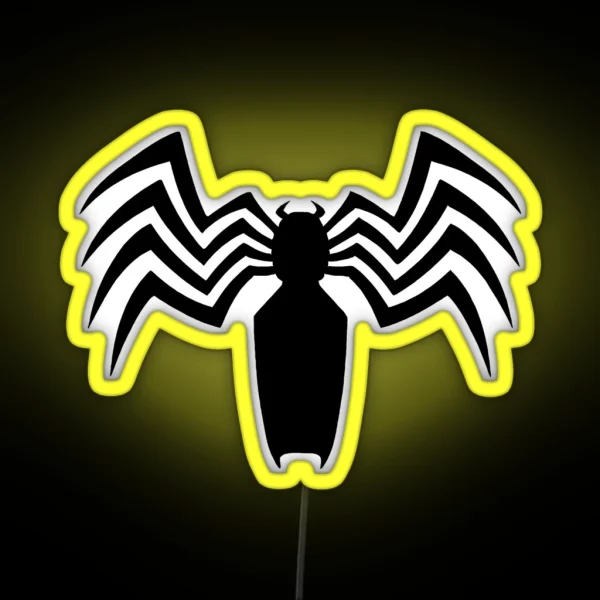 Venom Spider Logo RGB Neon Sign
