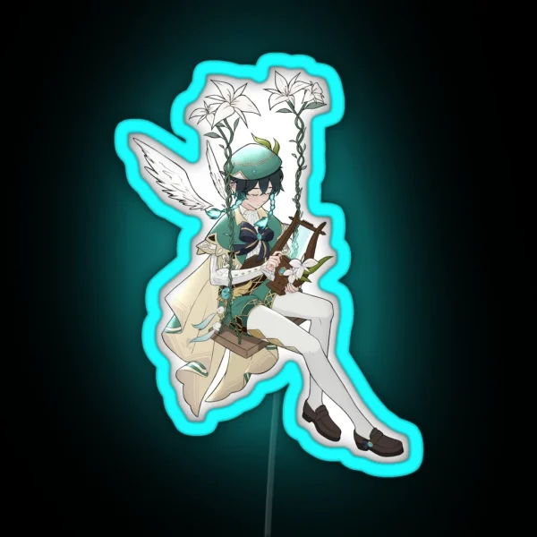 Venti And His Lyre RGB Neon Sign