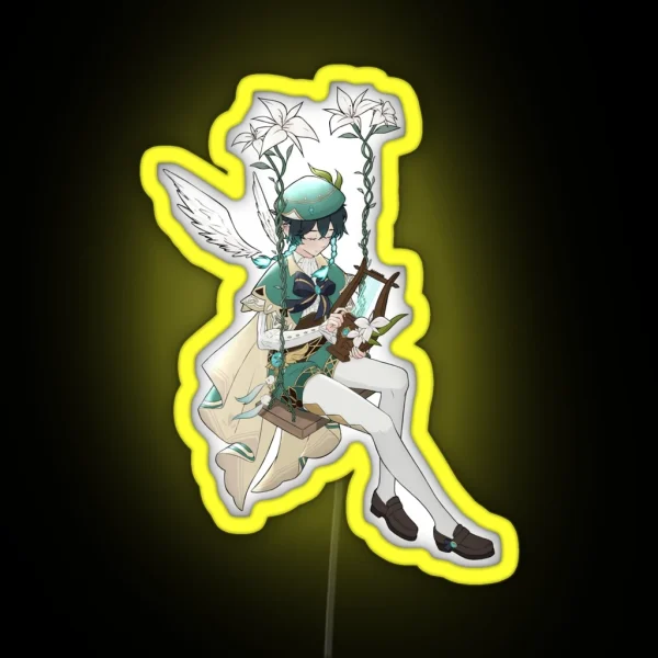 Venti And His Lyre RGB Neon Sign