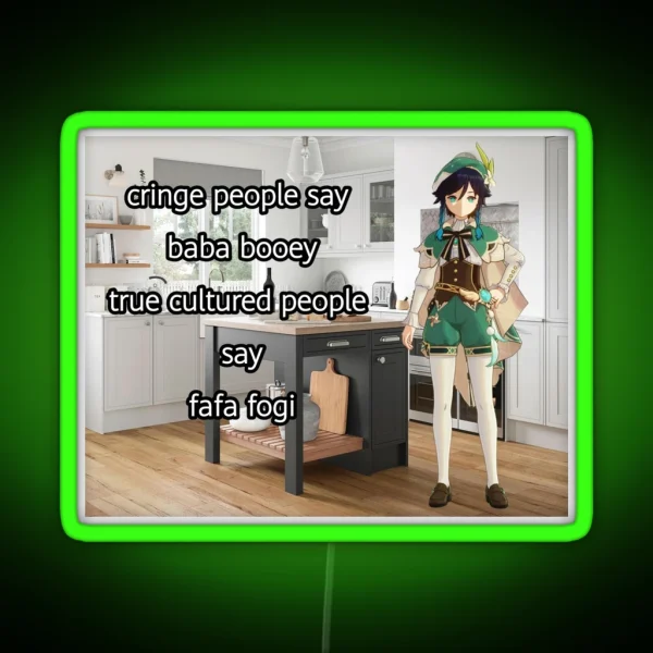 Venti Be Speaking Facts Doe RGB Neon Sign