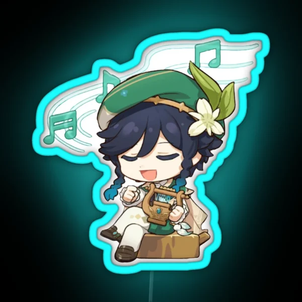 Venti Chibi RGB Neon Sign