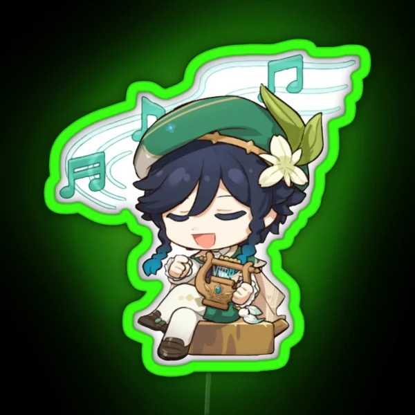 Venti Chibi RGB Neon Sign