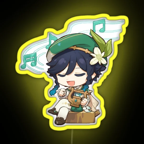 Venti Chibi RGB Neon Sign