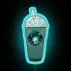 Vibrant Venti Frappe inspired RGB neon bar sign decoration lighting.