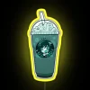 Customizable Color Changing Venti Frappe Neon Sign with LED Lighting Effect