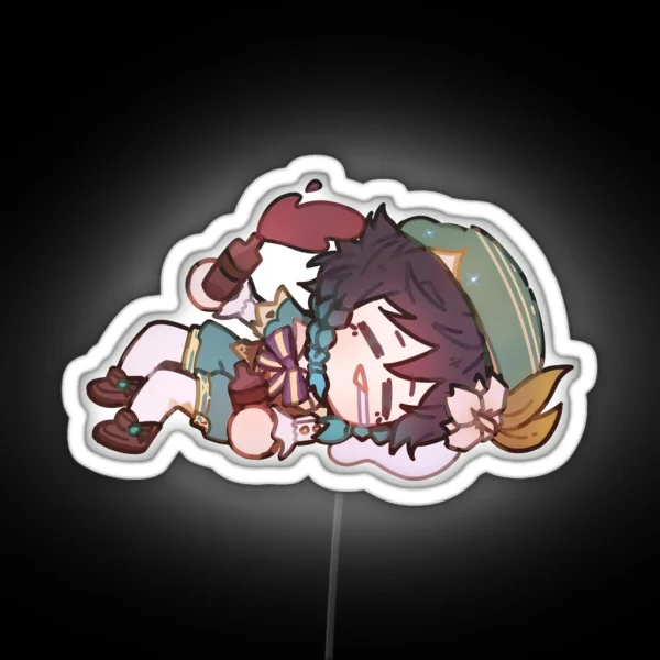 Venti Genshin Impact Chibi RGB Neon Sign