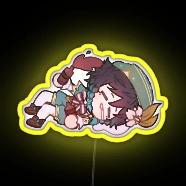 Venti Genshin Impact Chibi RGB Neon Sign