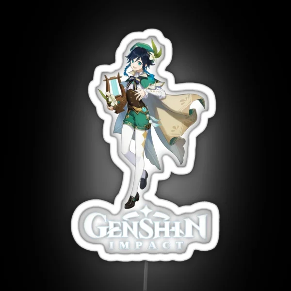 Venti Genshin Impact Perfect Gift RGB Neon Sign