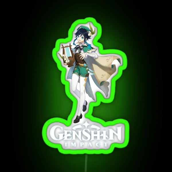Venti Genshin Impact RGB Neon Sign