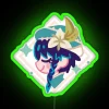 Vibrant RGB neon bar sign decor with Italian flair ambiance.