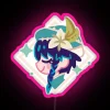 Dynamic RGB LED neon art canvas signage with vibrant colors