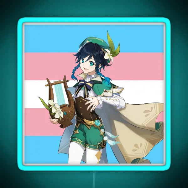 Venti Transgender Flag RGB Neon Sign
