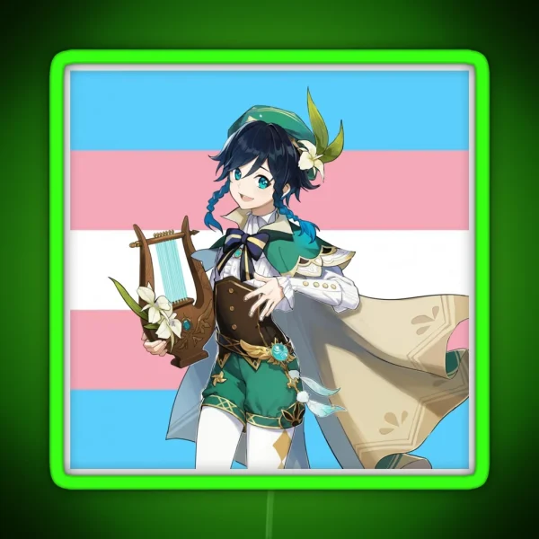 Venti Transgender Flag RGB Neon Sign