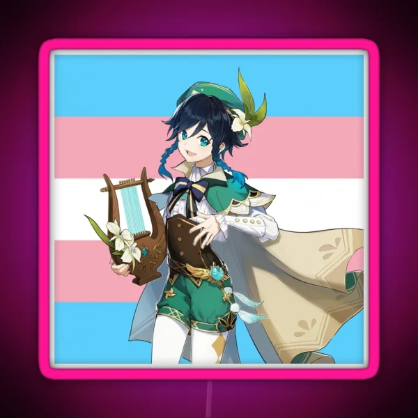 Venti Transgender Flag RGB Neon Sign