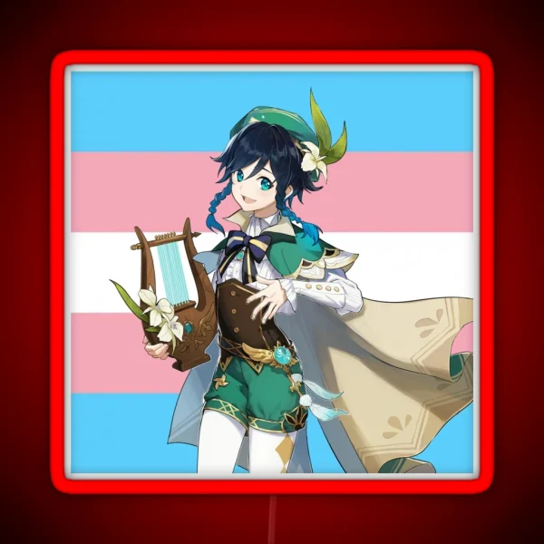Venti Transgender Flag RGB Neon Sign