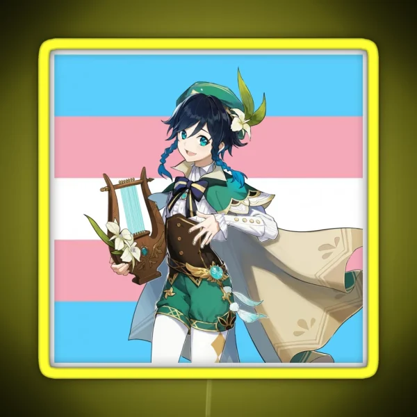 Venti Transgender Flag RGB Neon Sign