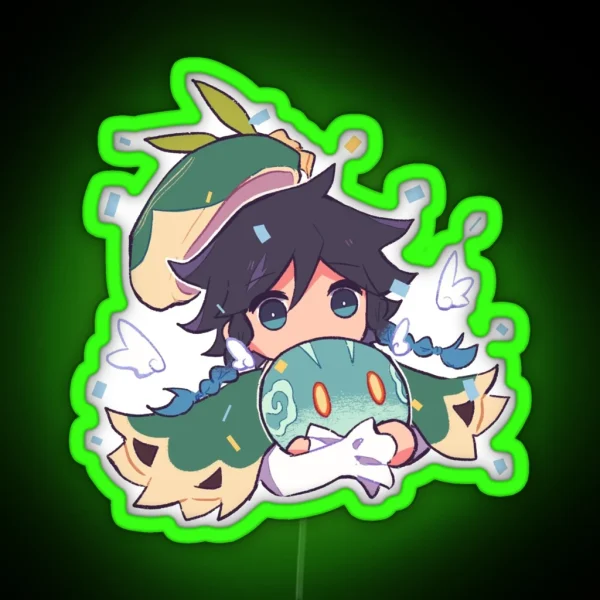 Venti X Slime Genshin Impact RGB Neon Sign