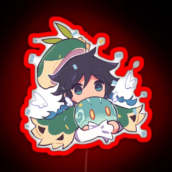 Venti X Slime Genshin Impact RGB Neon Sign
