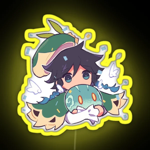 Venti X Slime Genshin Impact RGB Neon Sign