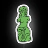 Venus De Milo Inspired Artistic Neon Sign with RGB Colorful Accents