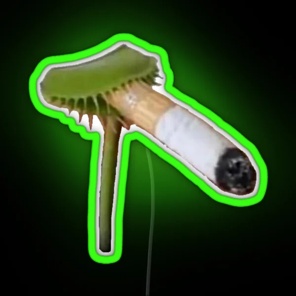 Venus Flytrap Smoking A Cigarette RGB Neon Sign