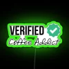 RGB Neon Sign: 'Caffeine Fuelled' Glow for Coffee Lovers'