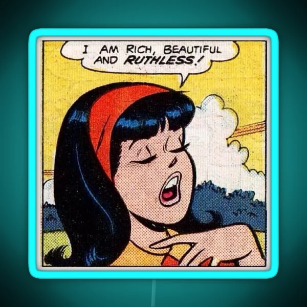 Veronica Lodge Archie Comics RGB Neon Sign