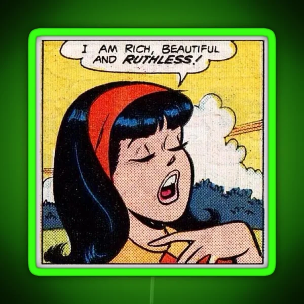 Veronica Lodge Archie Comics RGB Neon Sign