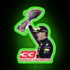 Neon Sign Honoring Max Verstappen's Dubai GP 2021 F1 Victory