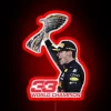 Max Verstappen's victorious Dubai GP 2021 World Championship celebration neon sign