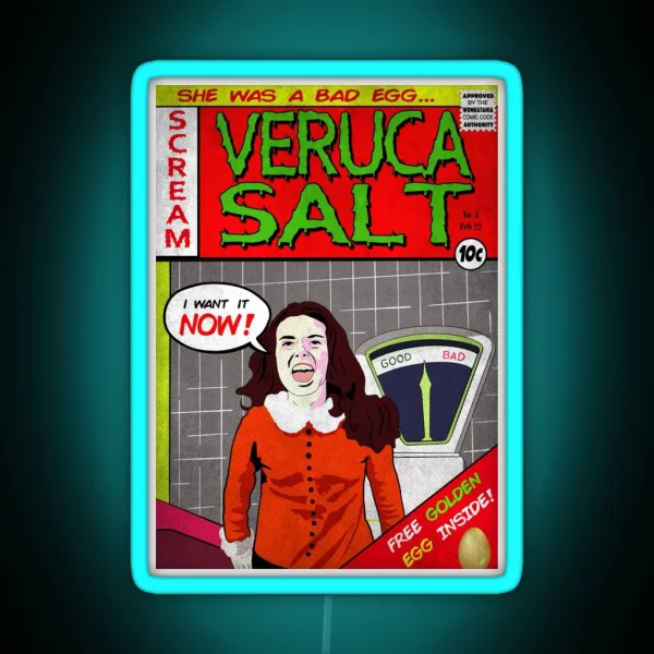 Veruca Salt Is A Bad Egg RGB Neon Sign