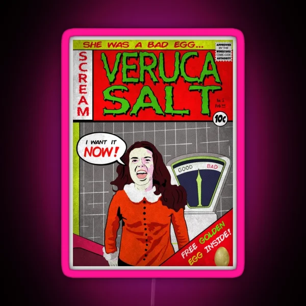 Veruca Salt Is A Bad Egg RGB Neon Sign