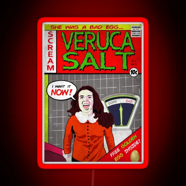 Veruca Salt Is A Bad Egg RGB Neon Sign