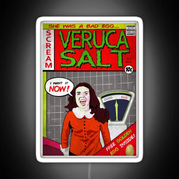 Veruca Salt Is A Bad Egg RGB Neon Sign