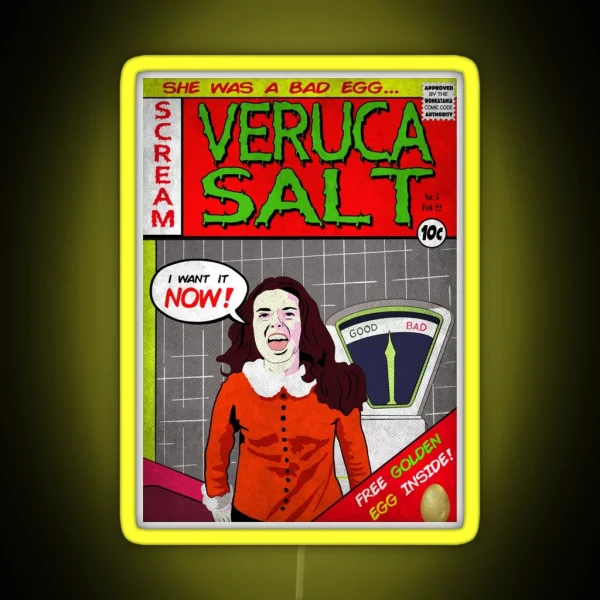 Veruca Salt Is A Bad Egg RGB Neon Sign
