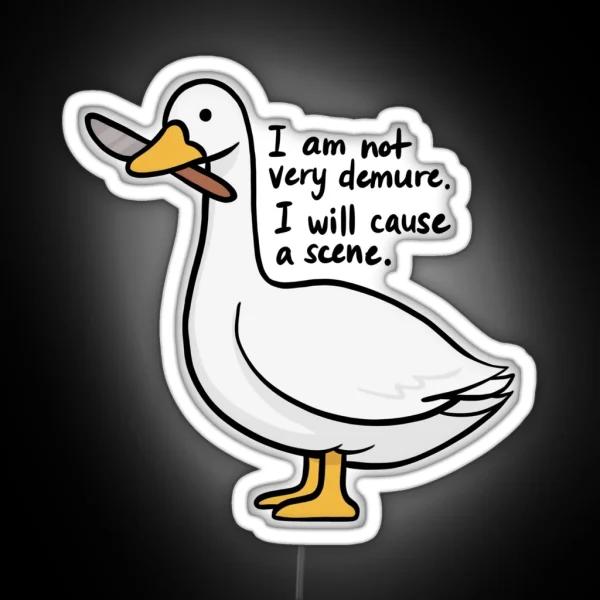 Very Demure Goose RGB Neon Sign