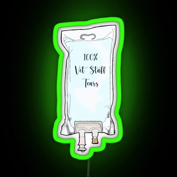 Vet Staff Tears RGB Neon Sign