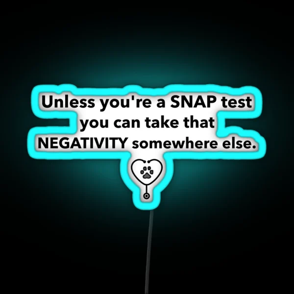 Veterinary Medicine SNAP Test RGB Neon Sign