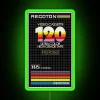 Vintage Video Game Neon Sign with Colorful Retro Console Accents