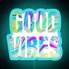 Colorful Neon Wall Sign with Vibrant RGB Light Effects