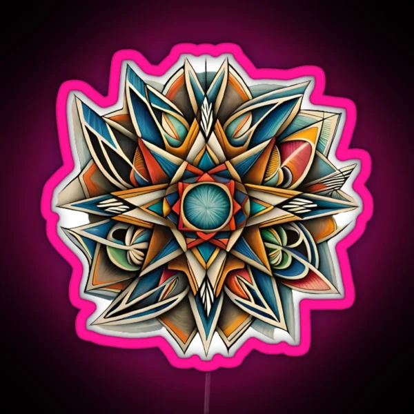 Vibrant Chaos RGB Neon Sign