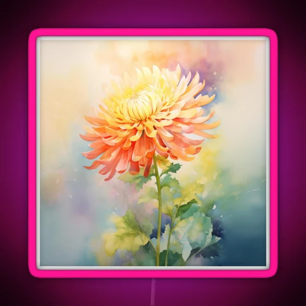 Vibrant Petals RGB Neon Sign