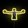 NBA draft prospect Victor Wembanyama logo display RGB color neon