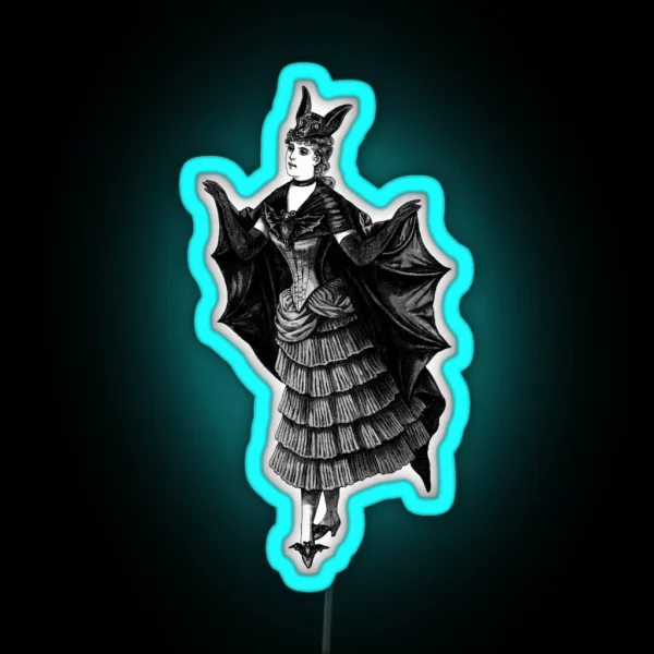 Victorian Bat RGB Neon Sign
